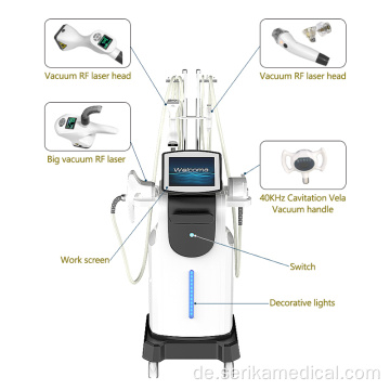 635nm Vakuumkavitationsrolle RF Slimming Maschine